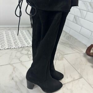 Charlotte Russe Black Over-the-Knee Boots